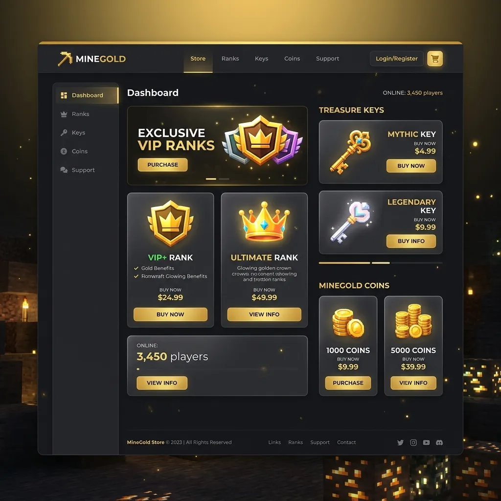 Podgląd szablonu CraftPay Gold